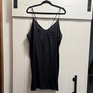 Stars Above Black Women's Camisole XXL Silky Nightgown Pajamas Nighty